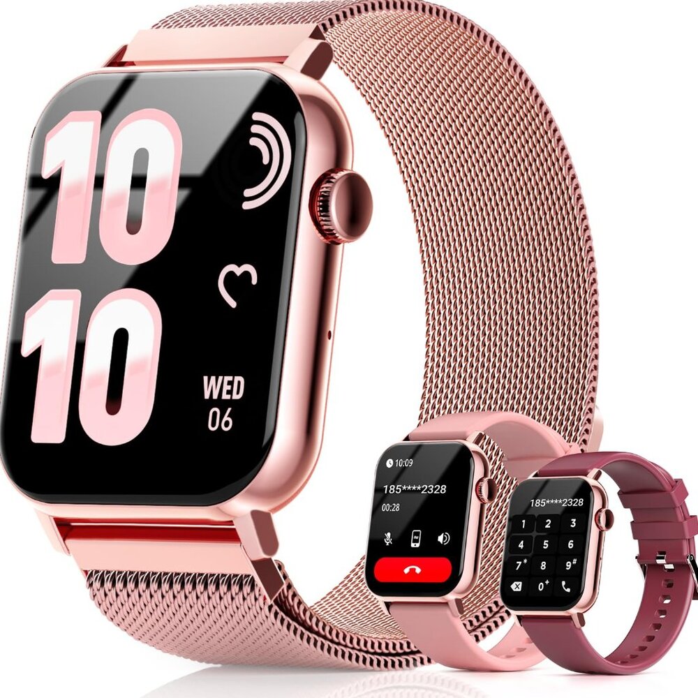 Trendia Smart Watches for Women, 1.83" HD Fitness Tracker (Answer/Make Calls), 1